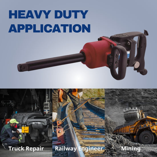 D-Handle Air Impact Wrench 1" Twin Hammer Explosion-Proof 2200 ft-lb | WS-215T-8 / WS-215T-8EX - Soartec® Industrial Tools