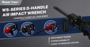 D-Handle Air Impact Wrench 1" Twin Hammer | Soartec, a premier power tool manufacturer based in Taiwan.