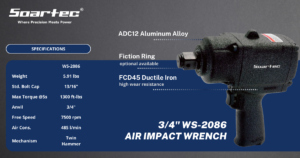 3/4″ Air Impact Wrench WS-2076/2086 Series