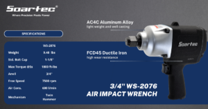 3/4″ Air Impact Wrench WS-2076/2086 Series