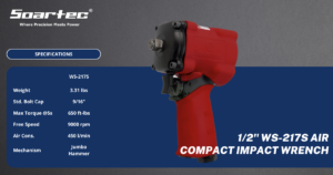 Air Compact Impact Wrench 1/2" Jumbo | Soartec, a premier power tool manufacturer based in Taiwan.