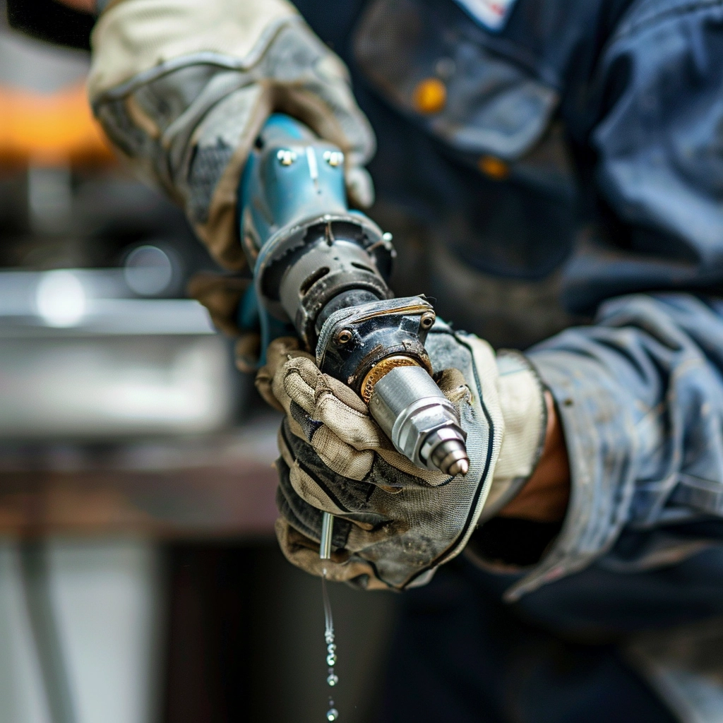 Adjusting air pressure for pneumatic tool efficiency