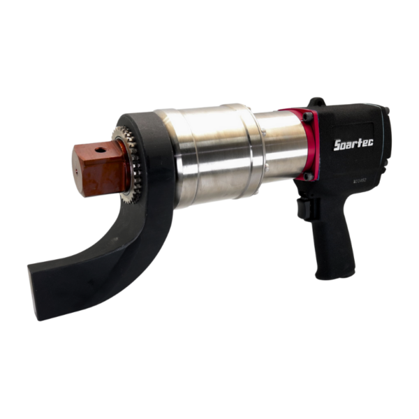 Pneumatic torque wrench is durable enough to endure harsh job site conditions. (Torque 610-3900 Nm)