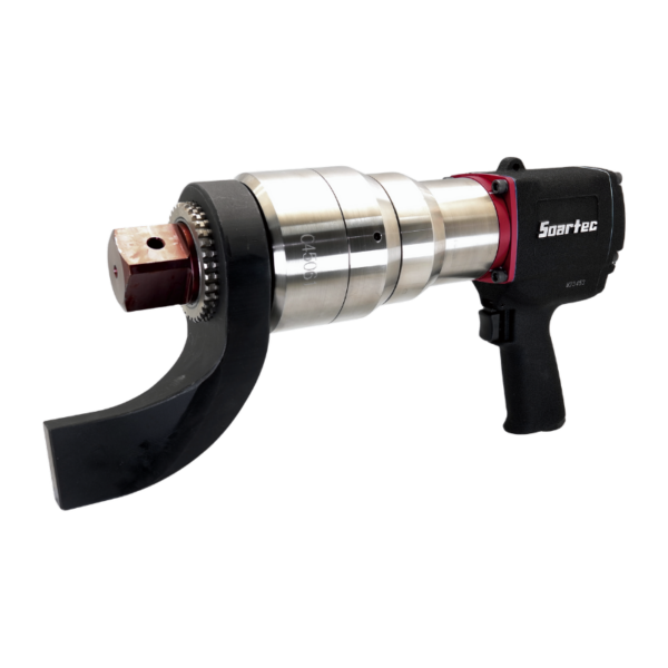 Pneumatic torque wrench is durable enough to endure harsh job site conditions. (Torque 750-4600 Nm)