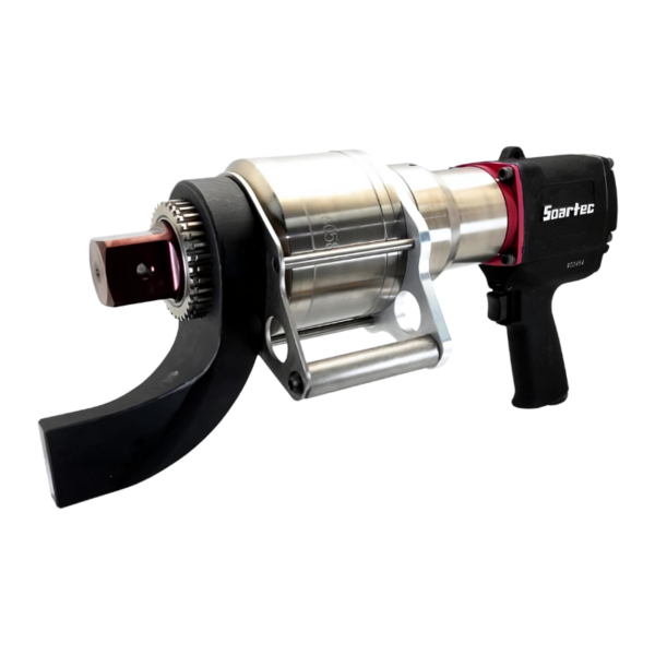Pneumatic torque wrench is durable enough to endure harsh job site conditions. (Torque 950-5800 Nm)