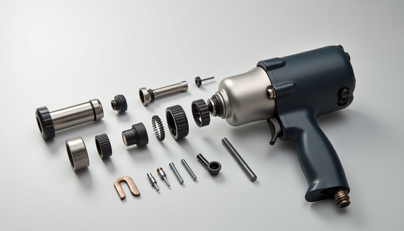 Step-by-Step Breakdown of Air Impact Wrench Parts Diagram 1/2" | Soartec Air Impact Wrench 1/2" WS-208